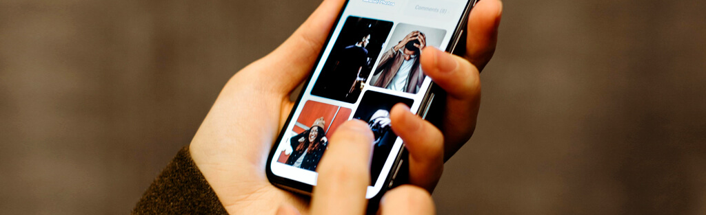 Modern banner showcasing mobile app design for enhanced digital marketing