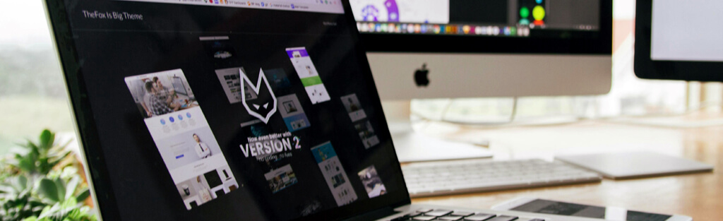 Website design services banner showcasing modern web solutions