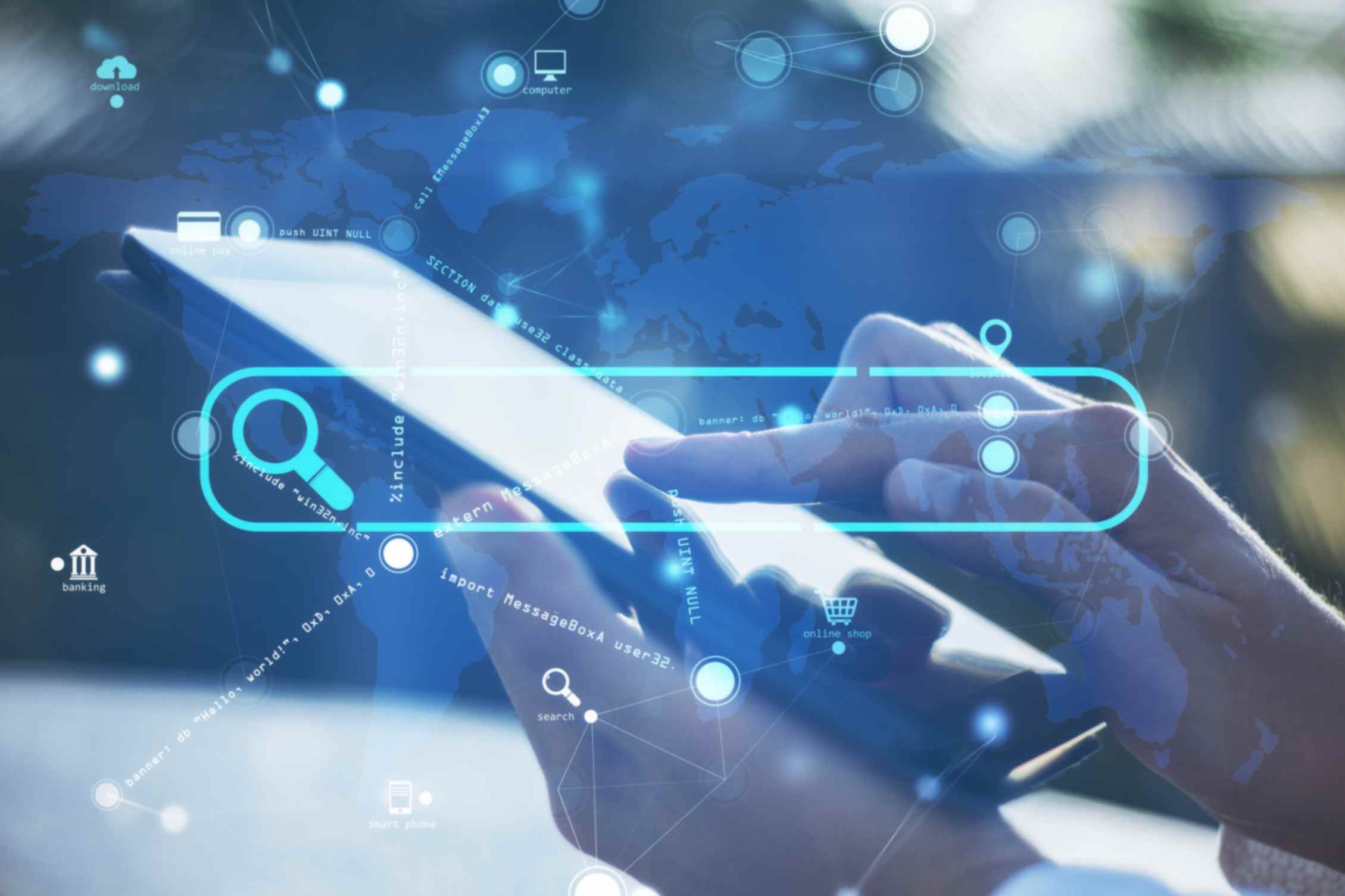 digital-tablet-with-futuristic-online-SEO-search